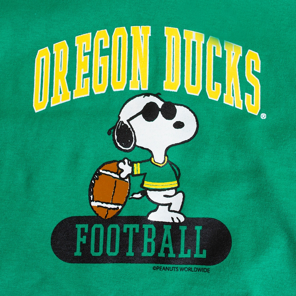 Peanuts, Third Street, Green, Crew Neck, Kids, Toddler, Football, Peanuts, Snoopy, 697355